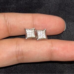 Elegant Silver Stud Earrings